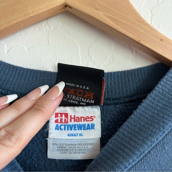 Vintage 1995 Harley Davidson of Reno Nevada Pullover Grey / Blue Crewneck - Picture 9 of 13